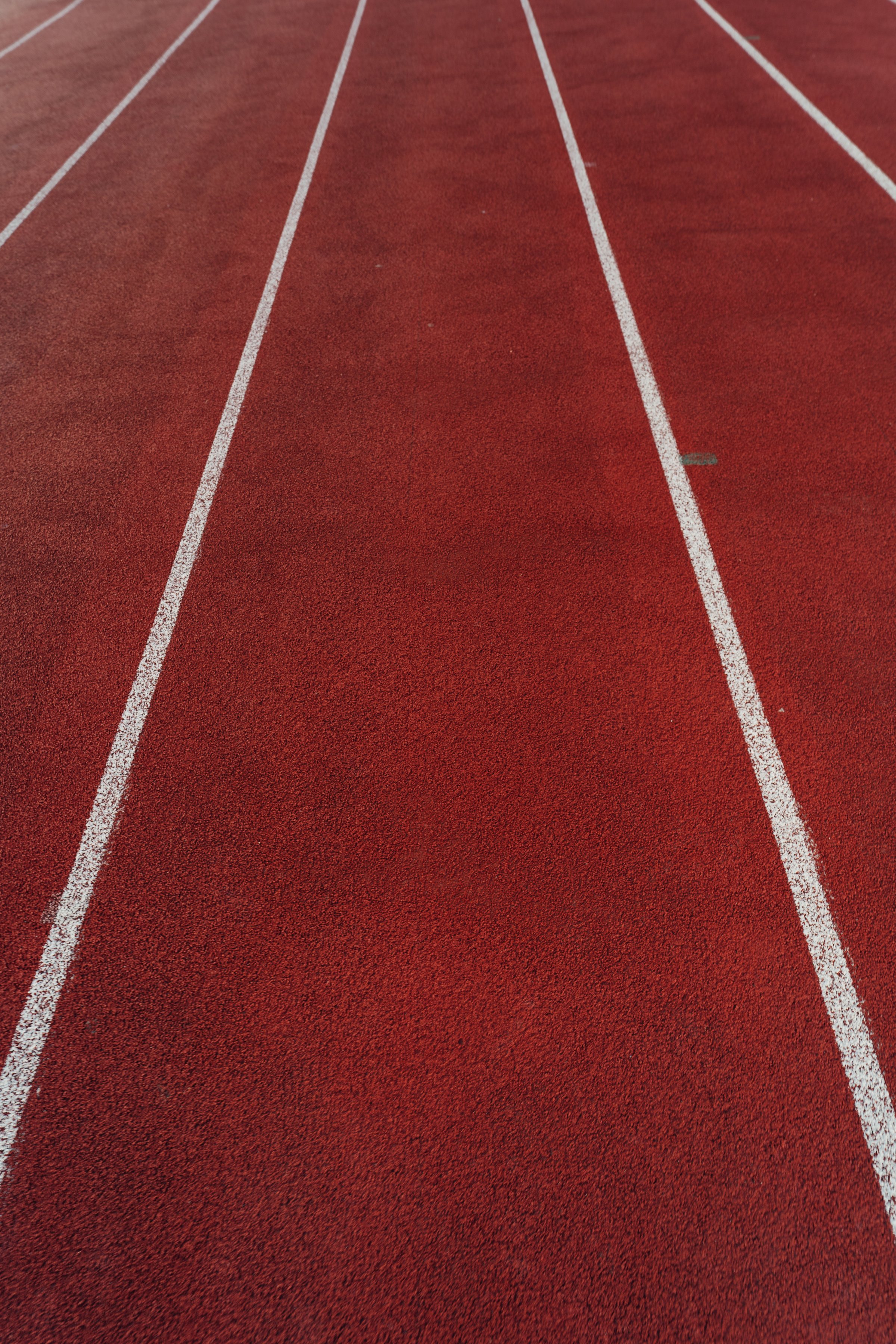 Red and White Track Field